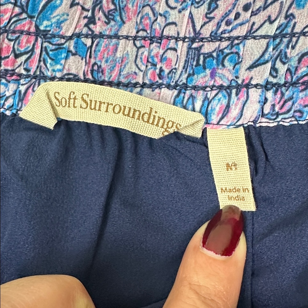 NWT Soft Surroundings Boho Patchwork Maxi Skirt F… - image 8